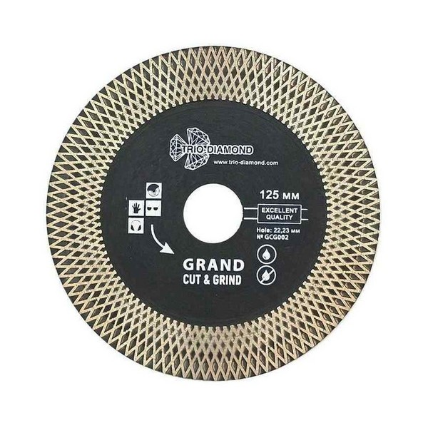 Диск алмазный TRIO-DIAMOND Grant Cut & Grind турбо 125мм