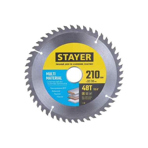 Диск пильный STAYER Multi 210мм 48зуб.