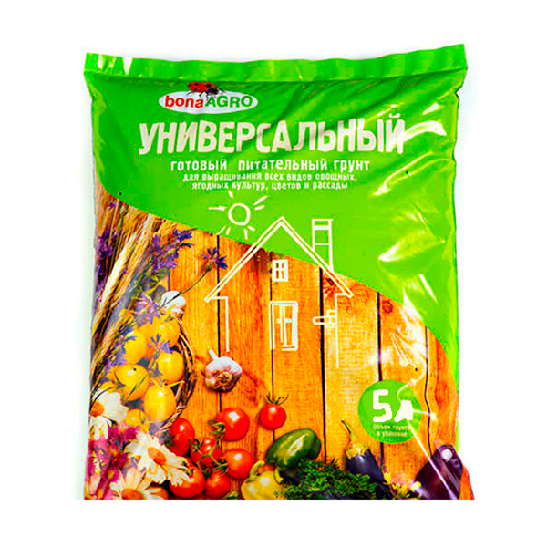 Грунт bonaAGRO Универсальный, питательный (5л)