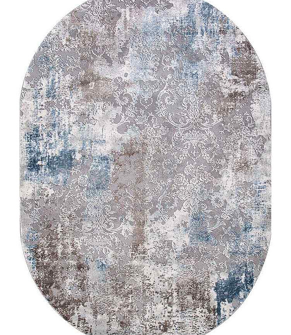 Ковер ARMINA 03853A Blue/Blue 160*230, овал 586x674 Ковер ARMINA 03853A Blue/Blue 160*230, овал 586x674 в Материке