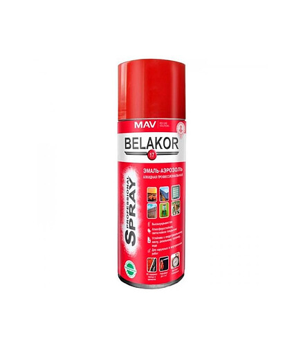 Эмаль BELAKOR17 аэроз. алкид. RAL3020 глянцевая, 520мл 438x503 в Материке