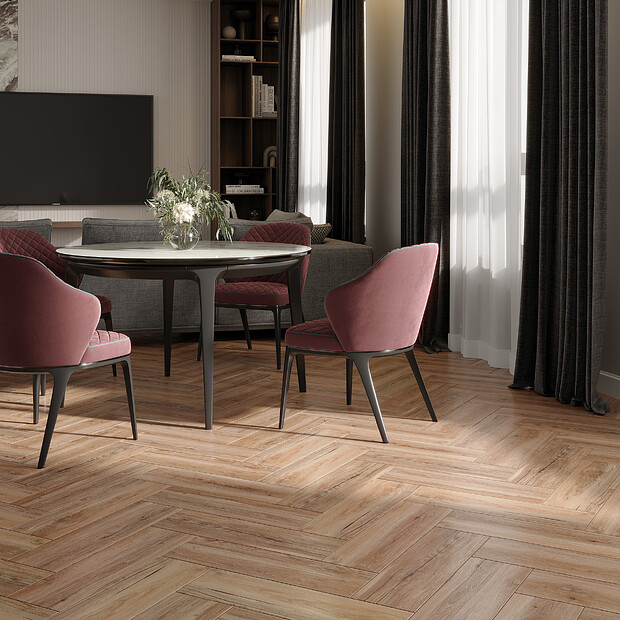 Керамогранит Cersanit OAKWOOD 18,5х59,8 см 1,216 м2 цвет коричневый 620x620 в Материке