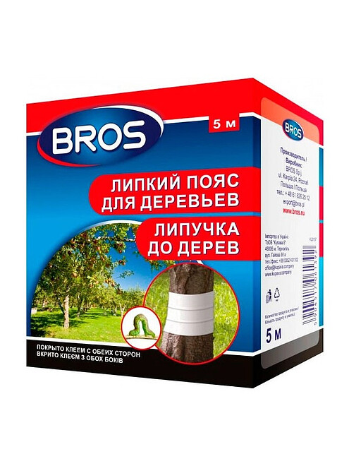 Пояс ловчий от садовых вредителей Bros липкий для деревьев (5м) 495x660 Пояс ловчий от садовых вредителей Bros липкий для деревьев (5м) 495x660 в Материке