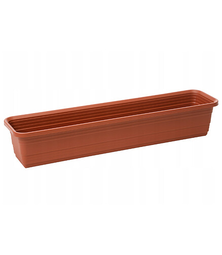 Ящик балконный BONA (60x18x14см) пластик кирпичный LA810-31 438x503 в Материке
