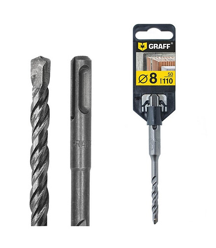 Сверло SDS+ GRAFF 8х50х110мм 438x503 в Материке