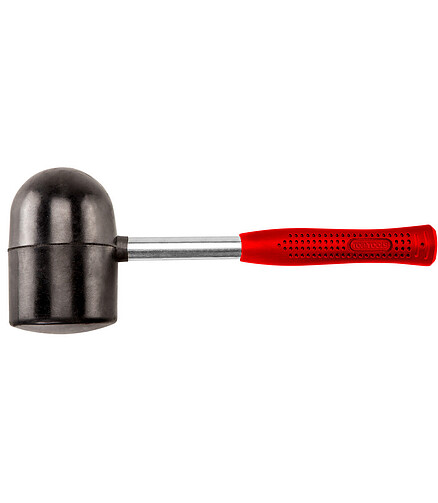 Киянка TOP TOOLS 02A315 черная 1250г мет.ручка 438x503 в Материке