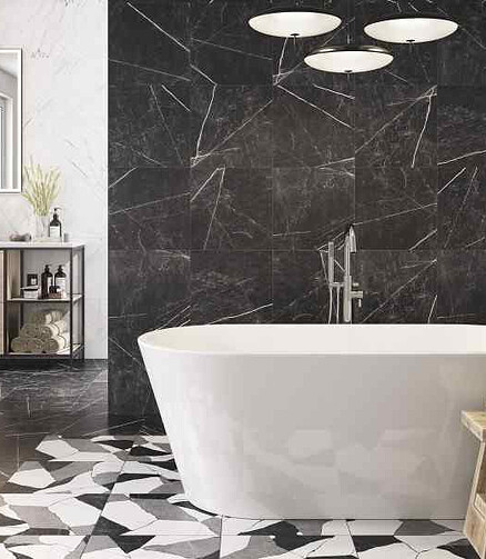 Керамогранит Cersanit ORIENTAL 42х42 см 1,587 м2 цвет черный 438x503 в Материке