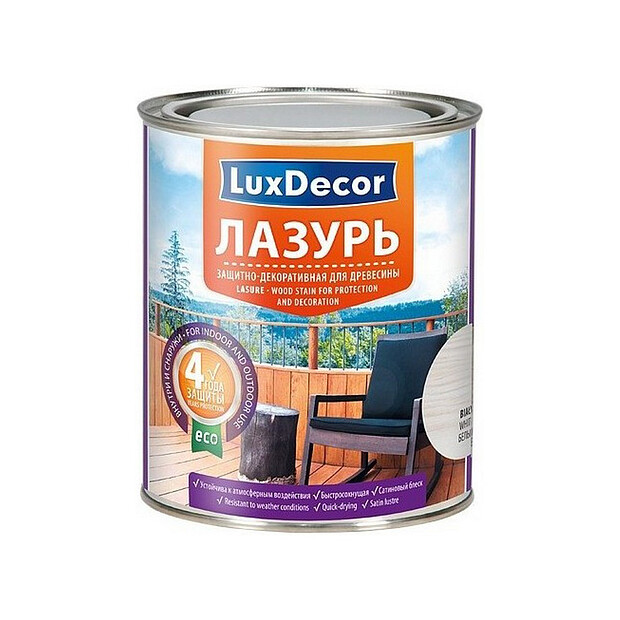 Лазурь LuxDecor для древесины Серый 0,75л