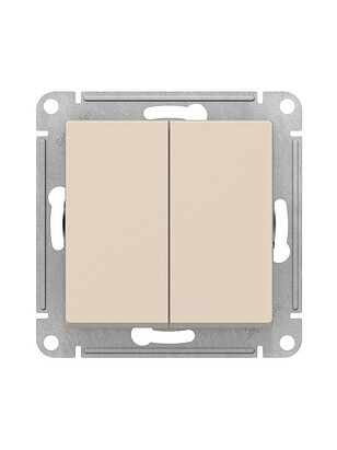 Выключатель SE ATLAS Design ATN000251 2кл. беж. 238x286 в Материке