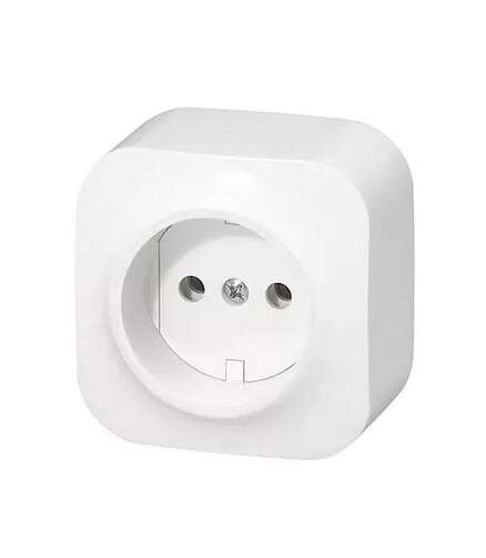 Розетка Legrand QUTEO 782210 1мест. белый 438x503 в Материке