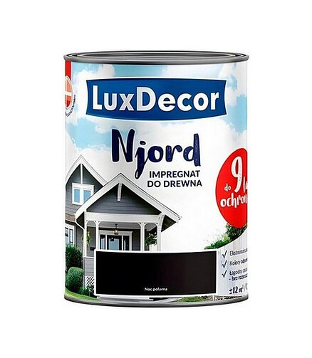 Краска LuxDecor Njord антисептик д/древесины Полярная ночь, 0,75л 438x503 в Материке