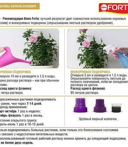 Удобрение BONA FORTE ЗДОРОВЬЕ для роз и хризантем (285мл) 438x503 в Материке - Вариант 2