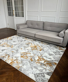 Ковер VELVET 0064A Grey/Yellow 80*150 238x286 в Материке - Вариант 3