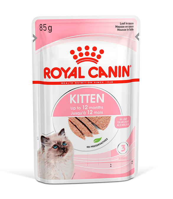 Корм для котят Royal Canin Kitten кусочки в паштете (85г) 586x674 в Материке