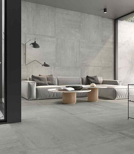 Керамогранит Geotiles METAL 60х60 см 1,44 м2 цвет pearl 438x503 в Материке