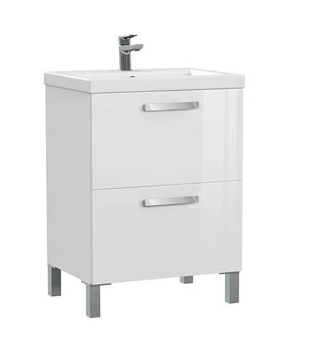 Тумба MELAR 60 напольная без ножек белая 438x503 в Материке