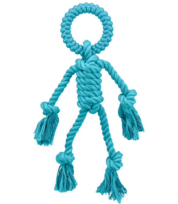 Игрушка для собак TRIXIE "Фигурка из веревок" с пищалкой, каучук+верев.(20*39см) 586x674 в Материке
