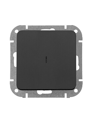 Выключатель Bylectrica ASTRUM 1кл. подсв. карбон 238x286 в Материке