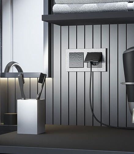 Розетка WERKEL IP44 черный 438x503 в Материке - Вариант 2