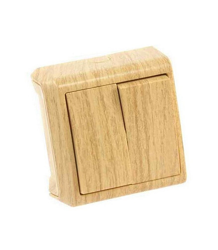 Выключатель Viko VERA 90682002 2кл. дуб 438x503 в Материке