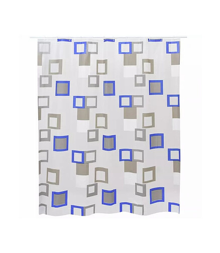 Штора для ванной комнаты PEVA BASIC MONTANA MULTI 08089, 180x200см с кольцами 438x503 в Материке