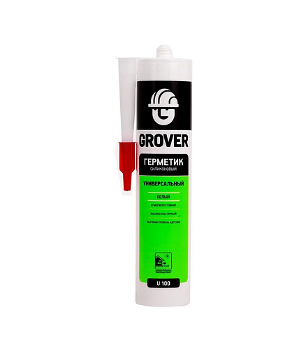 Герметик Grover U 100 силиконовый универ. Белый, 300мл 438x503 в Материке