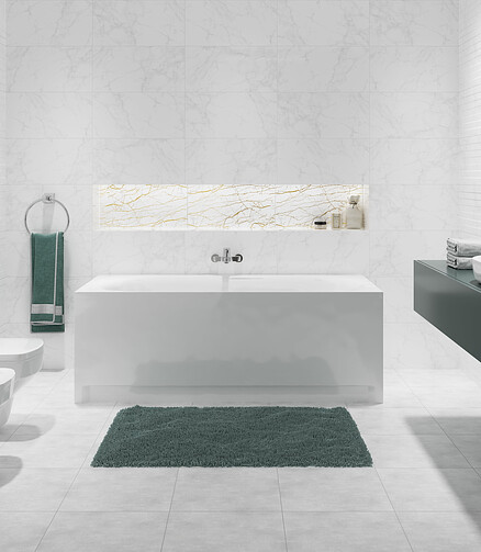 Плитка Cersanit CALACATTA 29,8х59,8см 1,25м2 цвет белый 438x503 в Материке - Вариант 4