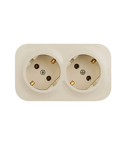 Розетка Legrand QUTEO 782263 2мест. с/з сл.кость 438x503 в Материке - Вариант 2