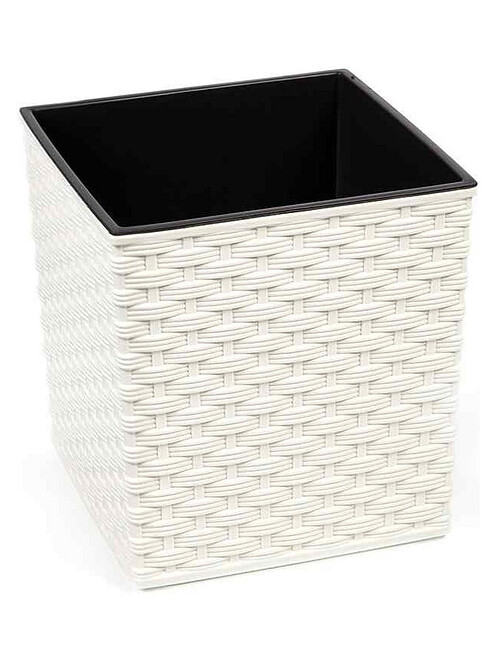 Кашпо JUKA RATTAN с вкладышем (40x41см) пластик белый LA597-05 495x660 Кашпо JUKA RATTAN с вкладышем (40x41см) пластик белый LA597-05 495x660 в Материке