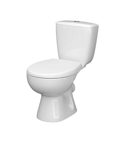 Унитаз-компакт ПОЗИТАНО ЖС Инкоэр 2-режима слива, белый 438x503 в Материке