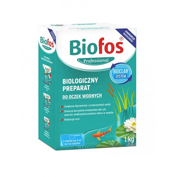 Средство для септиков, очист.станц. Biofos Professional, порошок (1кг) коробка