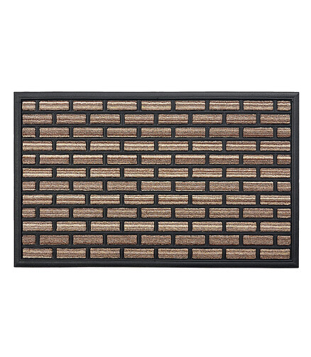 Коврик придверный PORTO PLUS bricks brown 45*75 438x503 в Материке