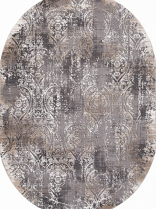 Ковер ARMINA 04078C Grey/Brown 160*230, овал 238x286 в Материке