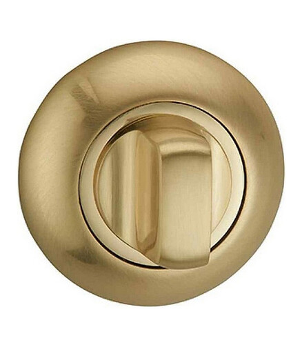 Завертка WC сантехническая LOCKIT (SG/GP), мат.золото/золото 438x503 в Материке