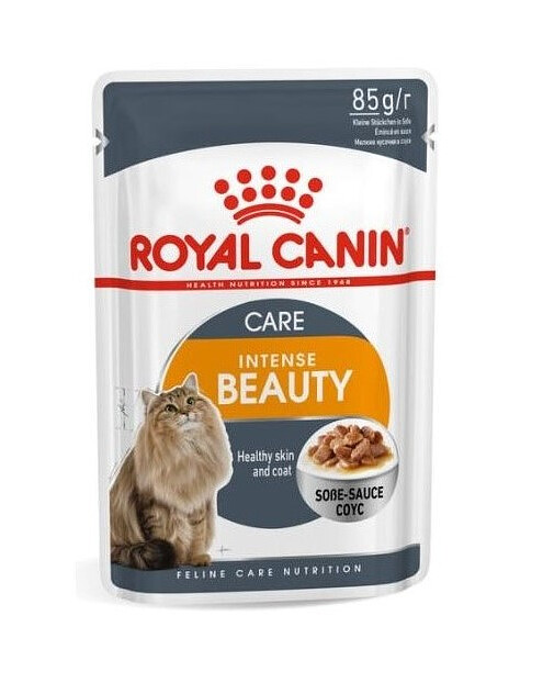 Корм для кошек Royal Canin Hair and Skin Care кусочки в соусе (85г) 495x660 в Материке
