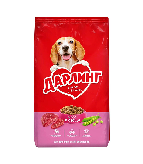 Корм для собак ДАРЛИНГ мясо, овощи (2кг) 586x674 Корм для собак ДАРЛИНГ мясо, овощи (2кг) 586x674 в Материке