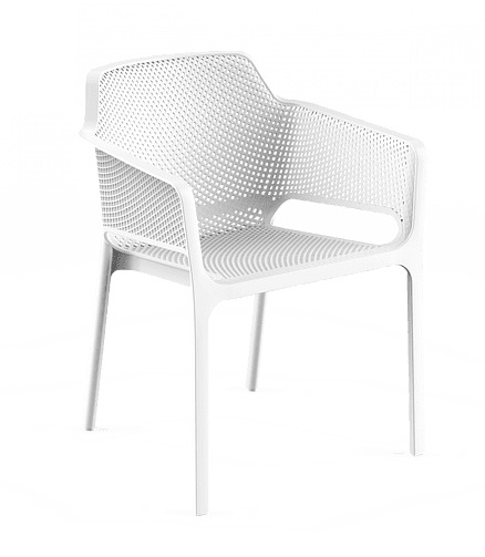 Стул EVER (60x57x80) пластик белый PP0008W4 438x503 в Материке