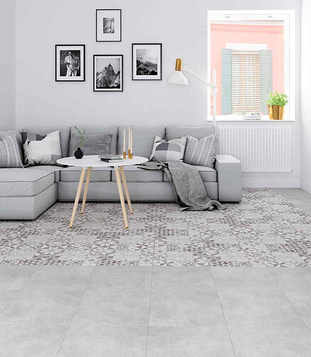 Керамогранит Cersanit RAVEN 42х42 см 1,587 м2 цвет серый 438x503 в Материке