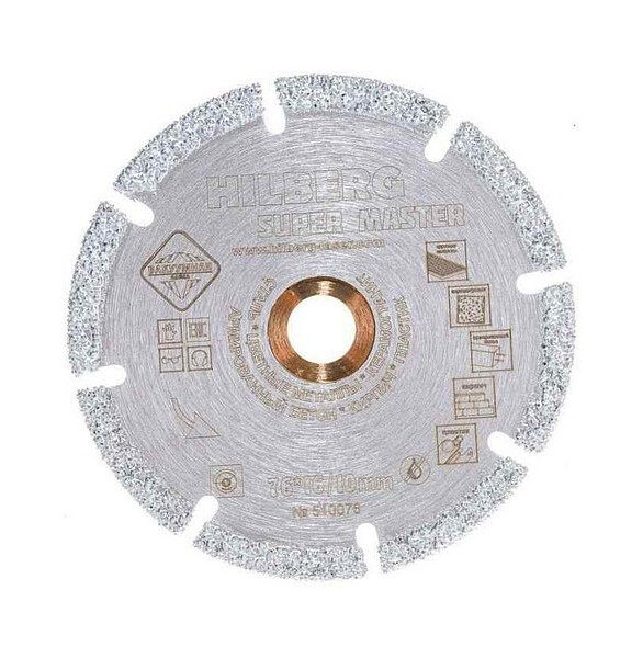 Диск алмазный HILBERG Super Master 76мм 586x674 Диск алмазный HILBERG Super Master 76мм 586x674 в Материке