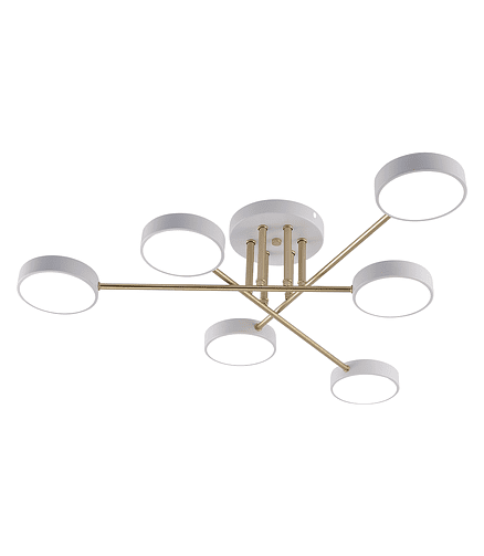 Светильник потолочный MH-3258/6 WH+GOLD светодиод. 438x503 в Материке