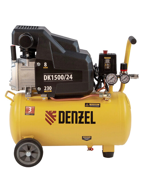 Компрессор DENZEL Х-PRO DK1500/24 1.5кВт 24л 230л/мин 495x660 Компрессор DENZEL Х-PRO DK1500/24 1.5кВт 24л 230л/мин 495x660 в Материке