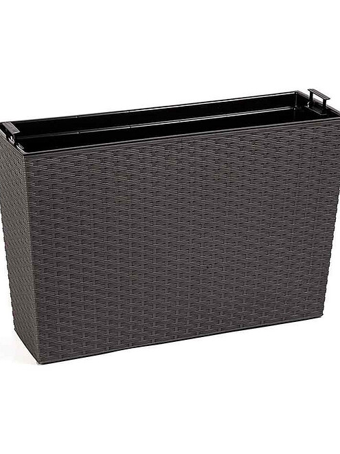 Кашпо WERBENA RATTAN с вкладышем (56x19x36см) пластик графит LA629-50 495x660 Кашпо WERBENA RATTAN с вкладышем (56x19x36см) пластик графит LA629-50 495x660 в Материке