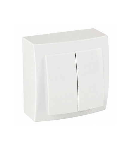 Выключатель Nilson THEMIS 26111003 2кл. белый 438x503 в Материке