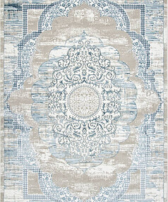 Ковер ALFANI Q018A Blue fdy/Cream shrink 160*230