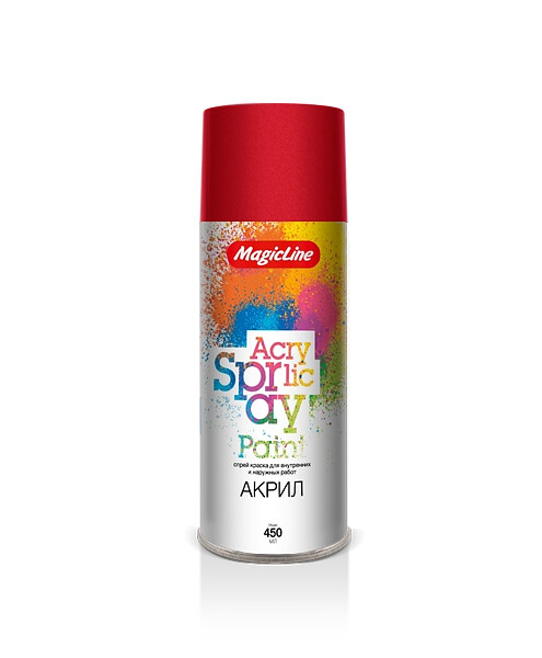 Краска аэроз. MagicLine акрил. RAL3002 красная насыщенная, 265г 495x660 Краска аэроз. MagicLine акрил. RAL3002 красная насыщенная, 265г 495x660 в Материке