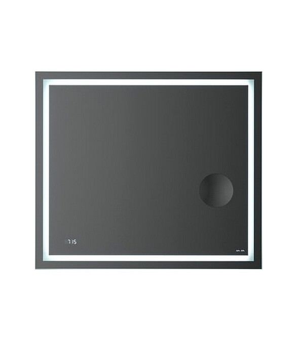 Зеркало GEM M91AMOX0803WG 80х70см с контурной LED-подсветкой, часами и линзой 586x674 Зеркало GEM M91AMOX0803WG 80х70см с контурной LED-подсветкой, часами и линзой 586x674 в Материке