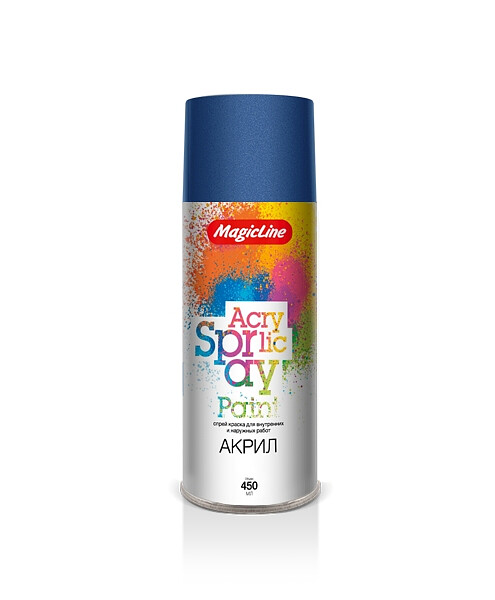 Краска аэроз. MagicLine акрил. RAL5011 темно-синяя, 265г 495x660 Краска аэроз. MagicLine акрил. RAL5011 темно-синяя, 265г 495x660 в Материке