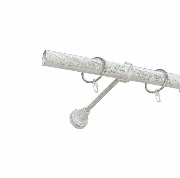 Карниз метал. СМ-3352 1р d25 300см гладк./бел.зол. 586x674 в Материке