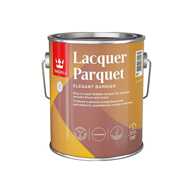 Лак LACQUER PARQUET паркетный п/мат 2,7л