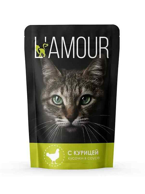 Корм для кошек L AMOUR курица, соус (75г) 495x660 Корм для кошек L AMOUR курица, соус (75г) 495x660 в Материке